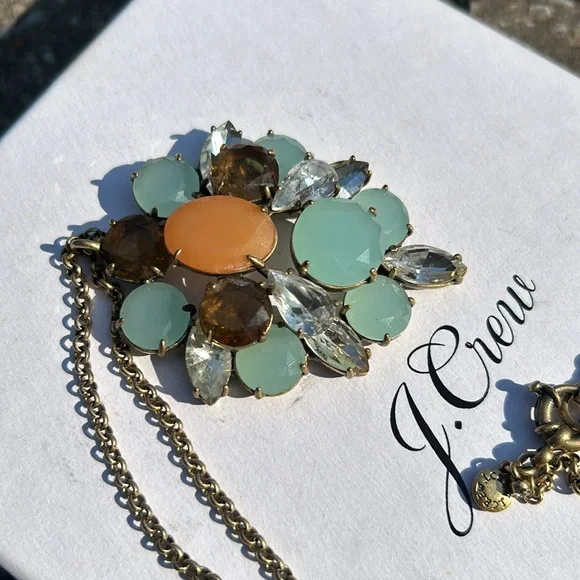 J.Crew Jeweled Long Statement Necklace - Picture 8 of 10